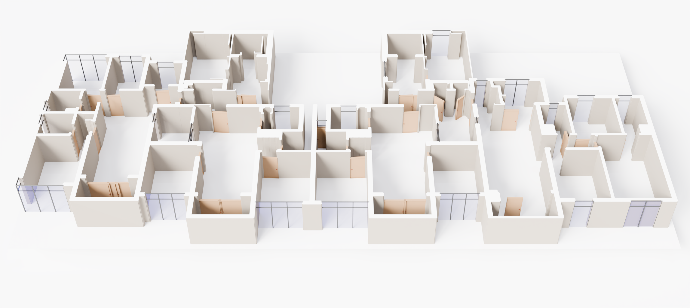 Automatically reconstructed 3D interior model.